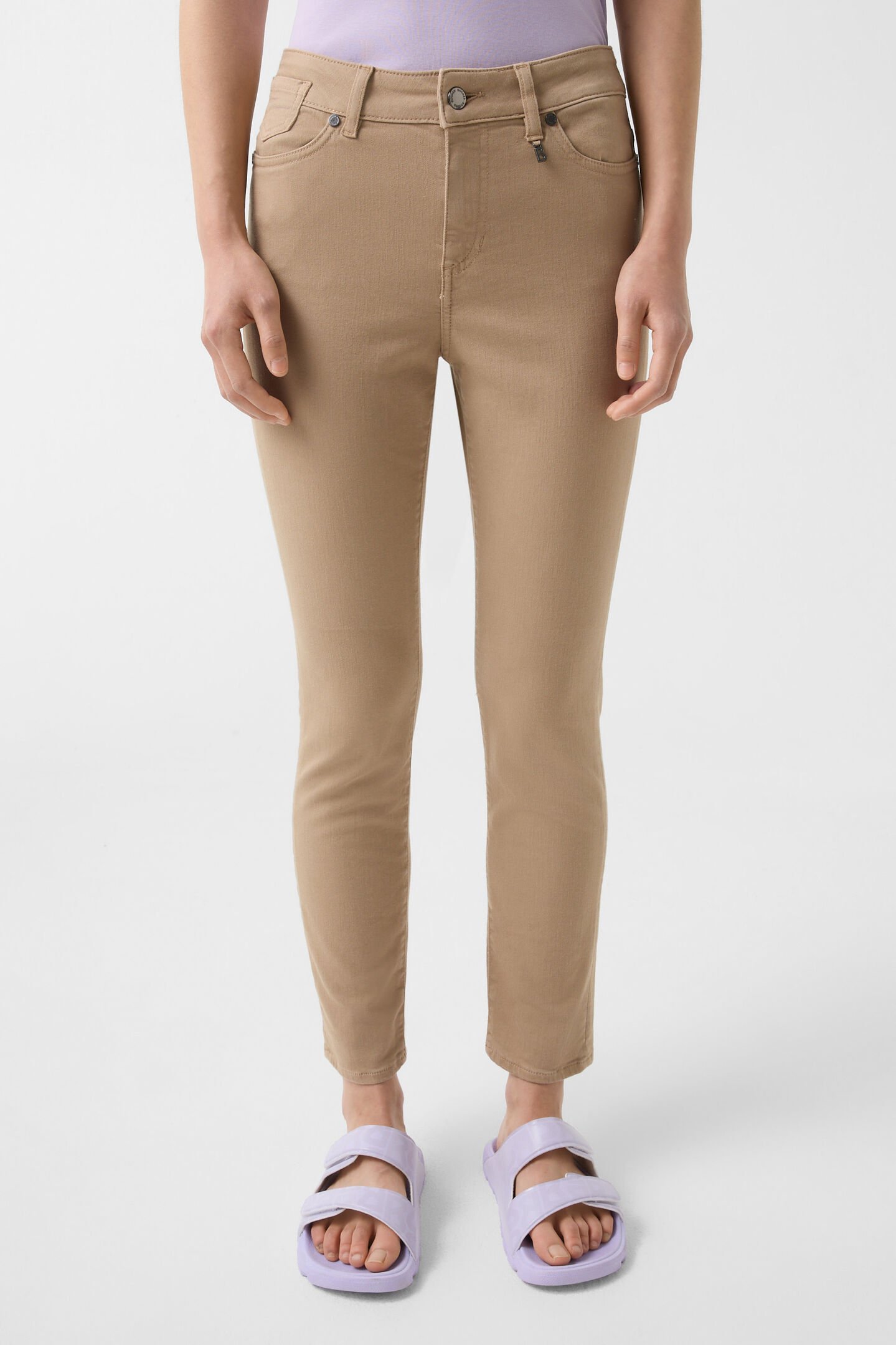 7/8-Slim Fit Jeans Julie Karamell