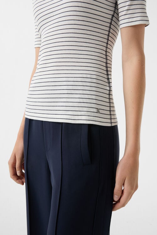 T-Shirt Riva Navy-Blau/Off-White