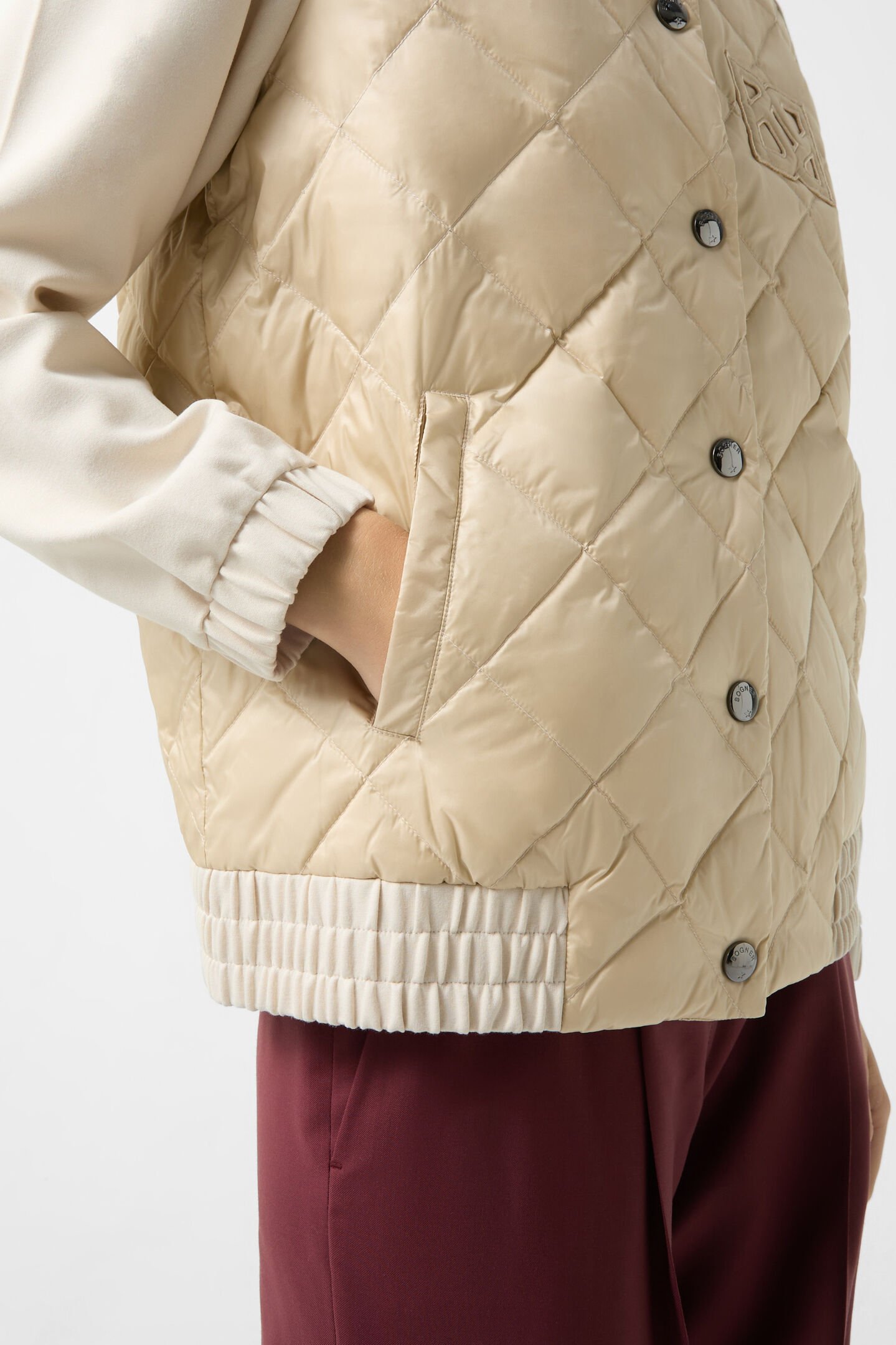 Hybrid-Collagejacke Aileen Beige