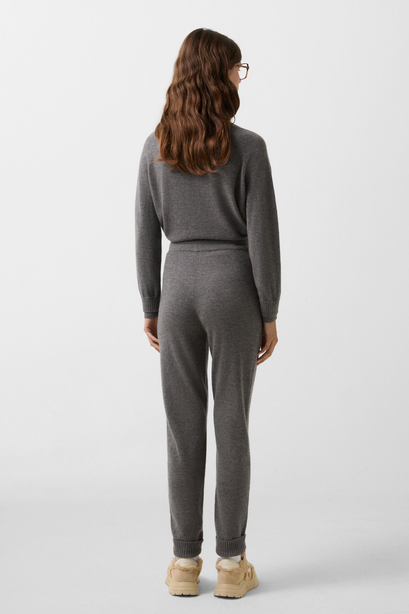 Knitted trousers Lily Anthracite