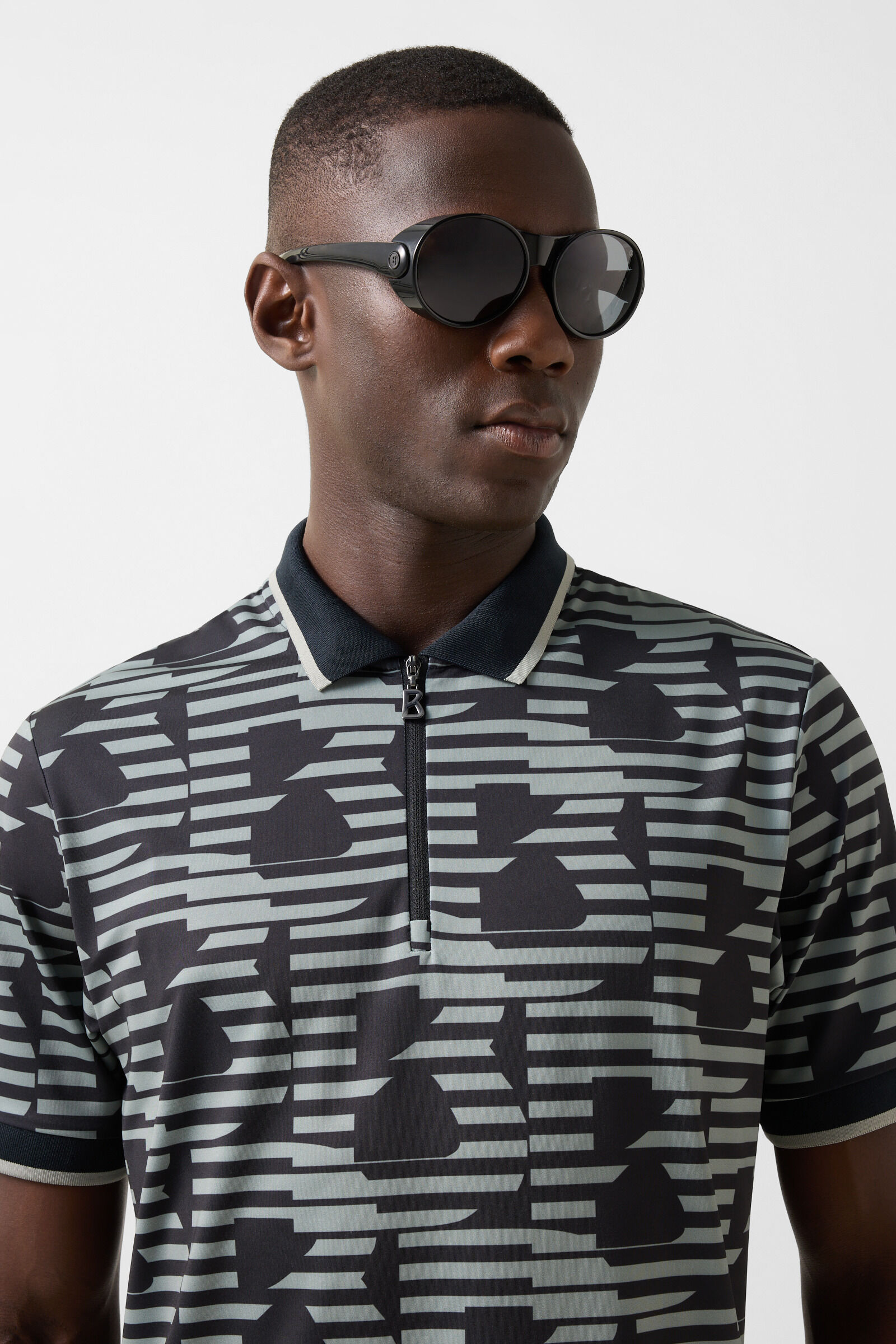 Valentin functional short-sleeved top Black/eucalyptus