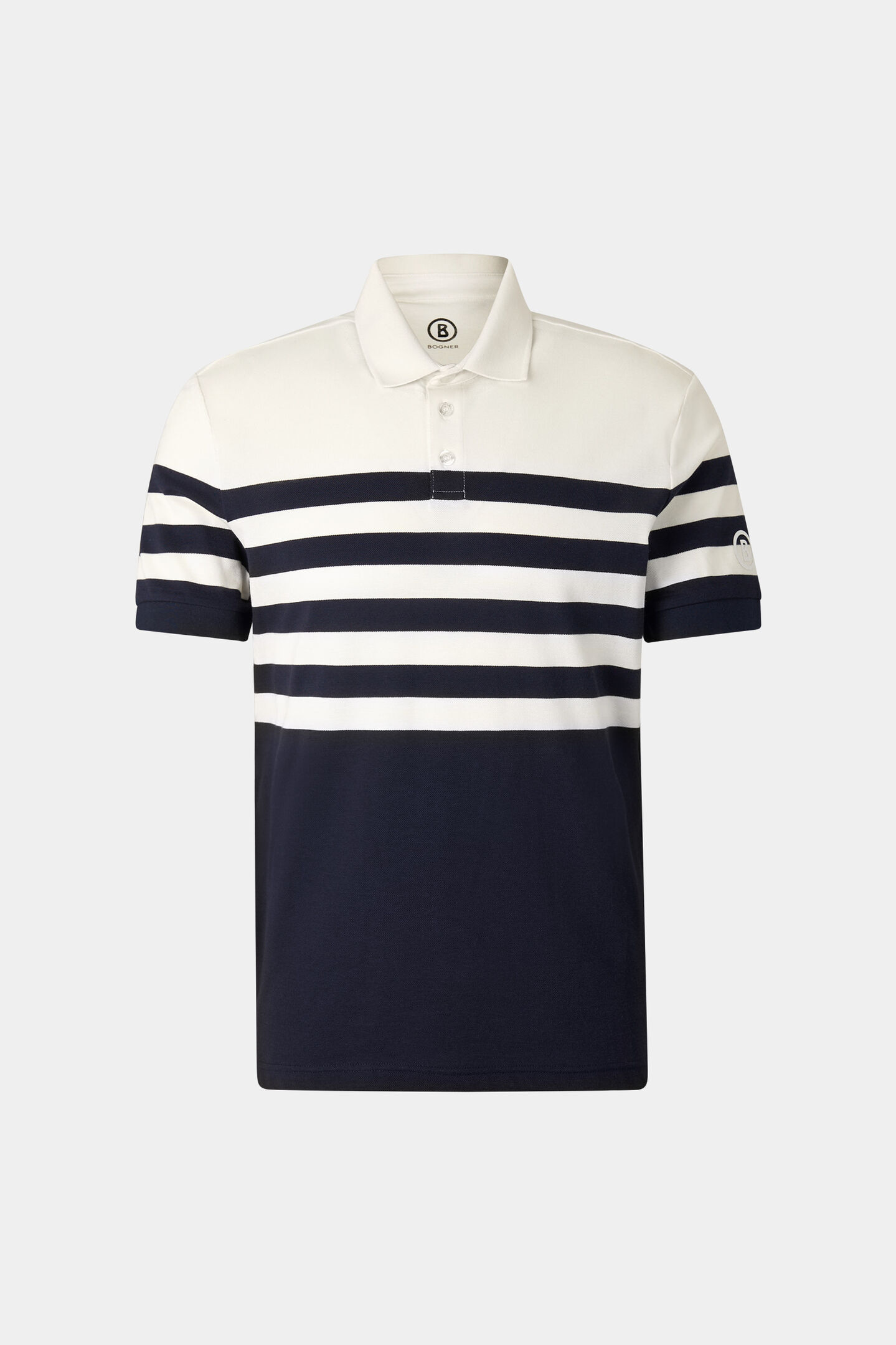 Funktions-Polo-Shirt Antonio Navy-Blau/Off-White