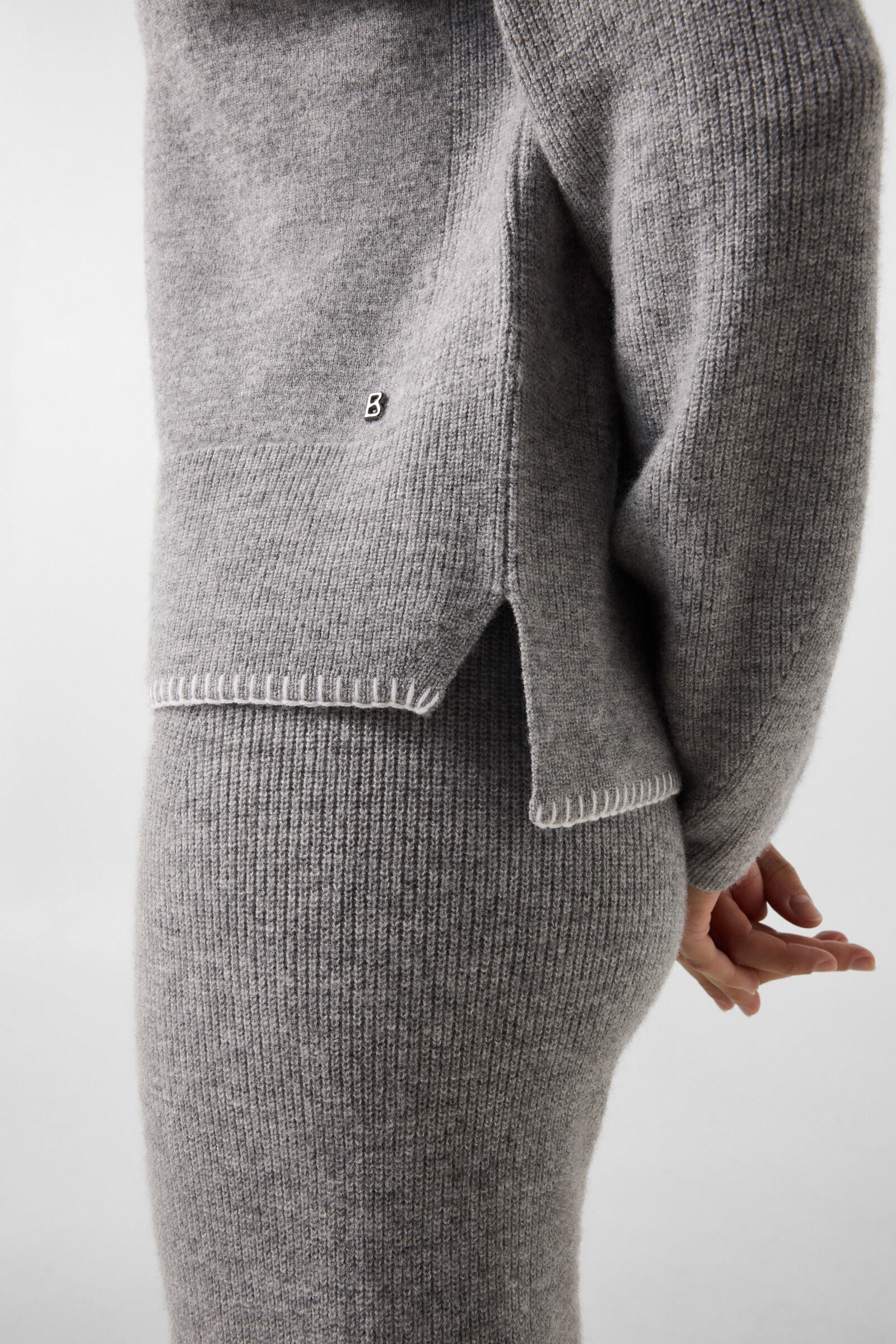 Lena virgin wool jumper Grey