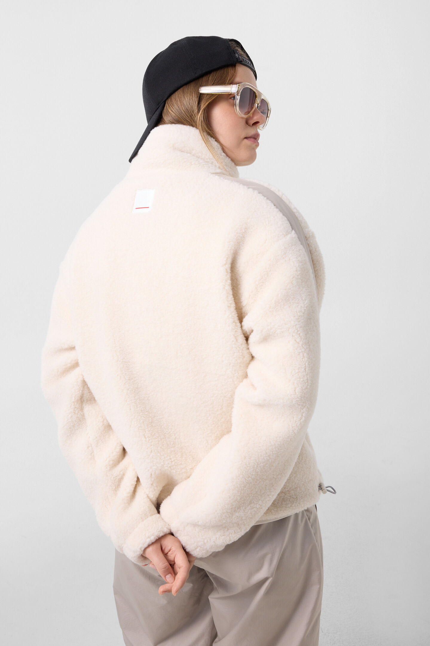 Ninetta mid-layer teddy jacket Off-White