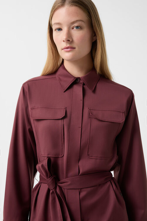 Bluse Ysette Weinrot