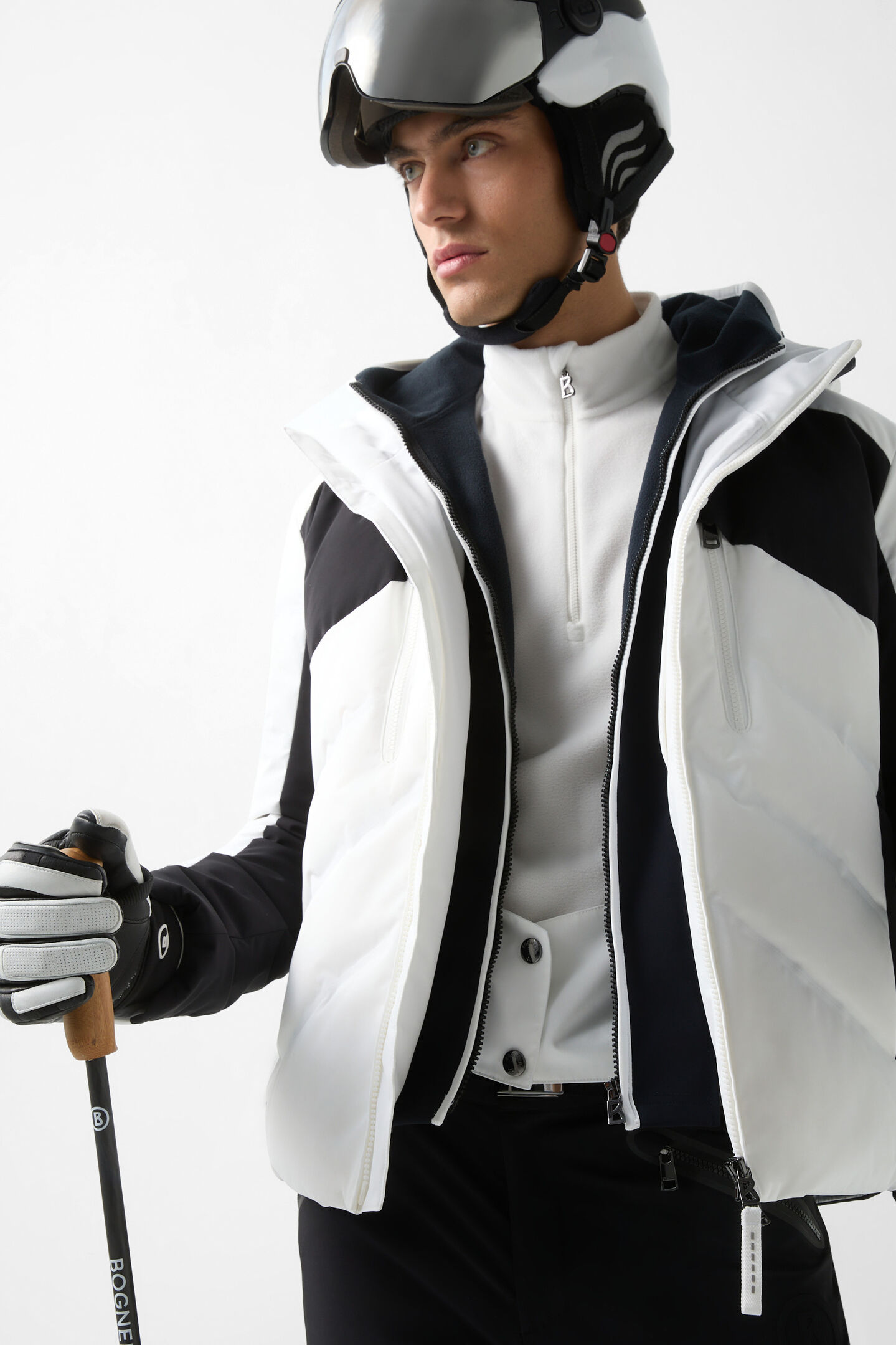 Jervis ski jacket White/black