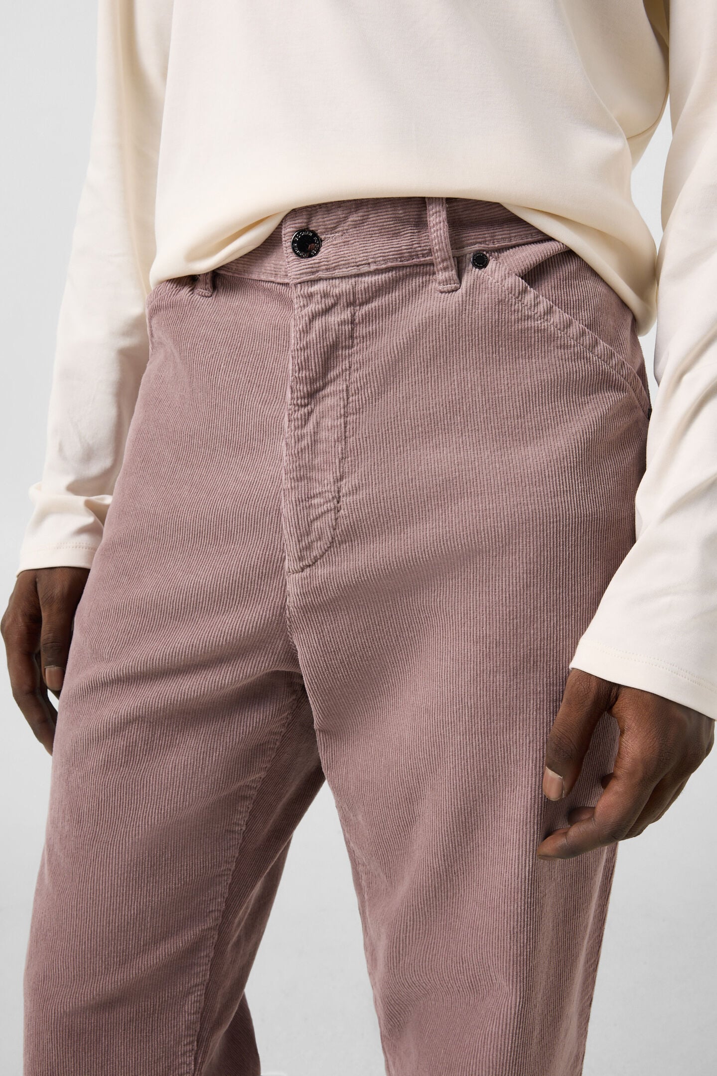 Travis corduroy trousers Mauve