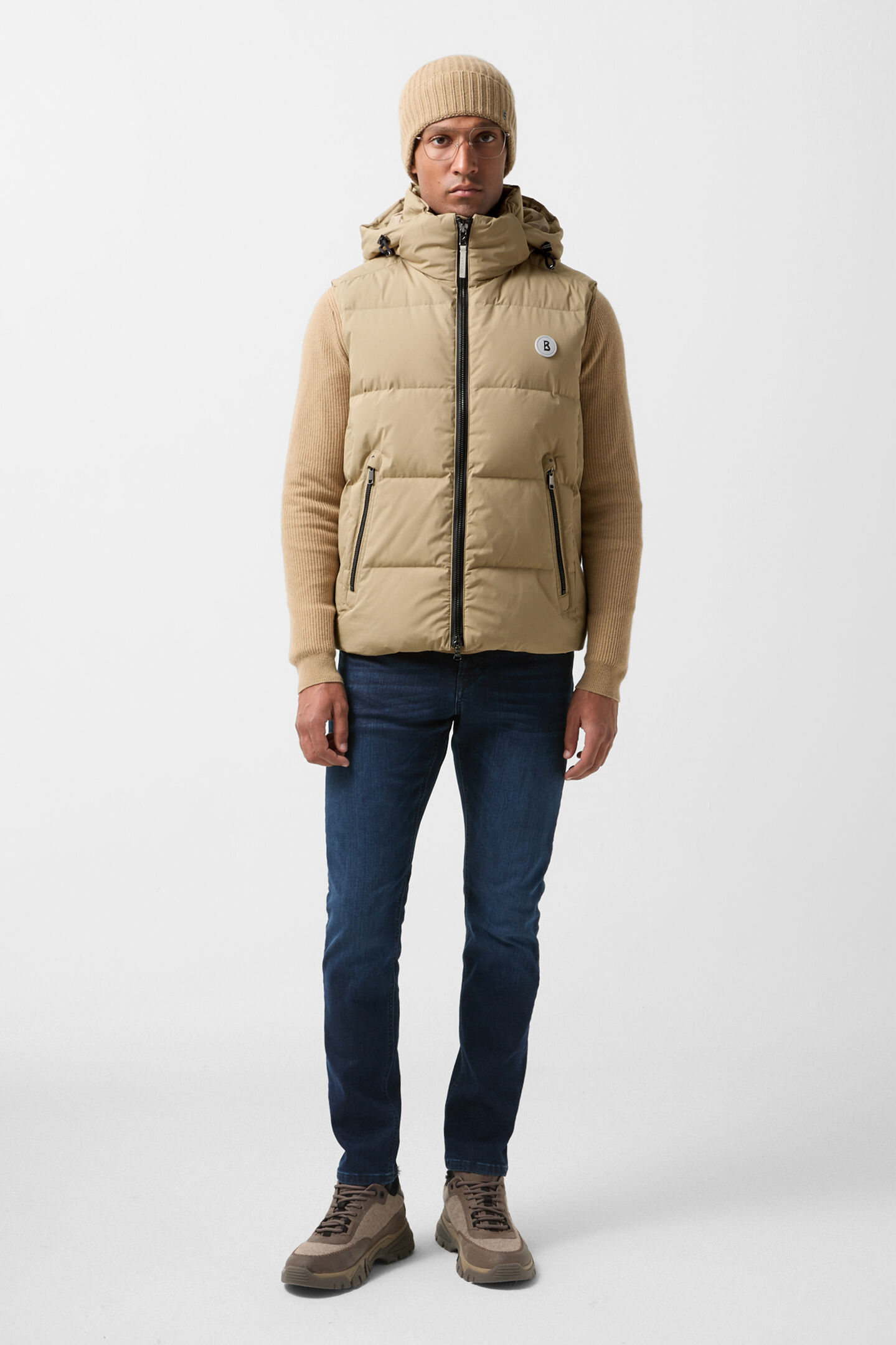 Jimmy down vest Camel