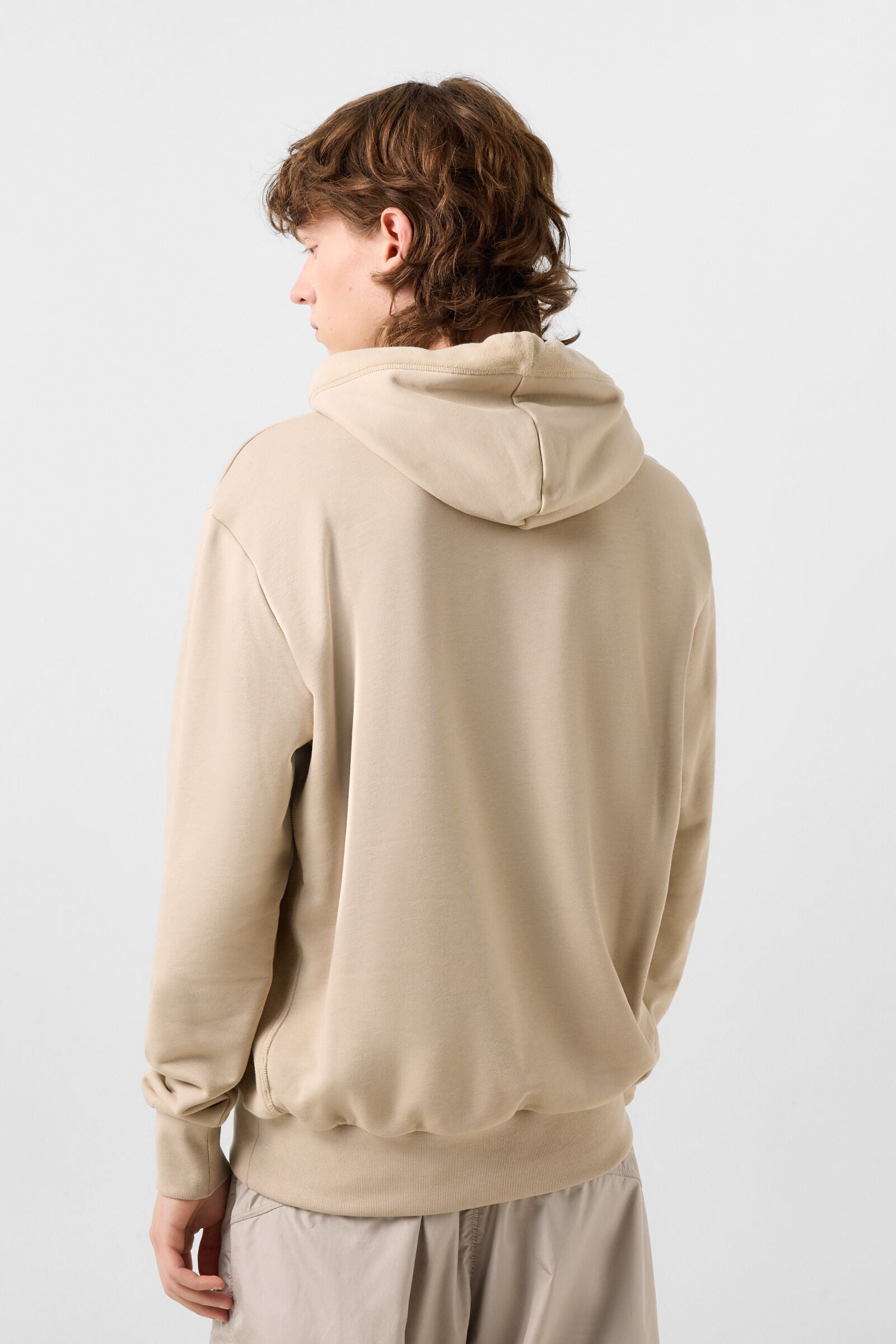 Kristan cotton hoodie Beige