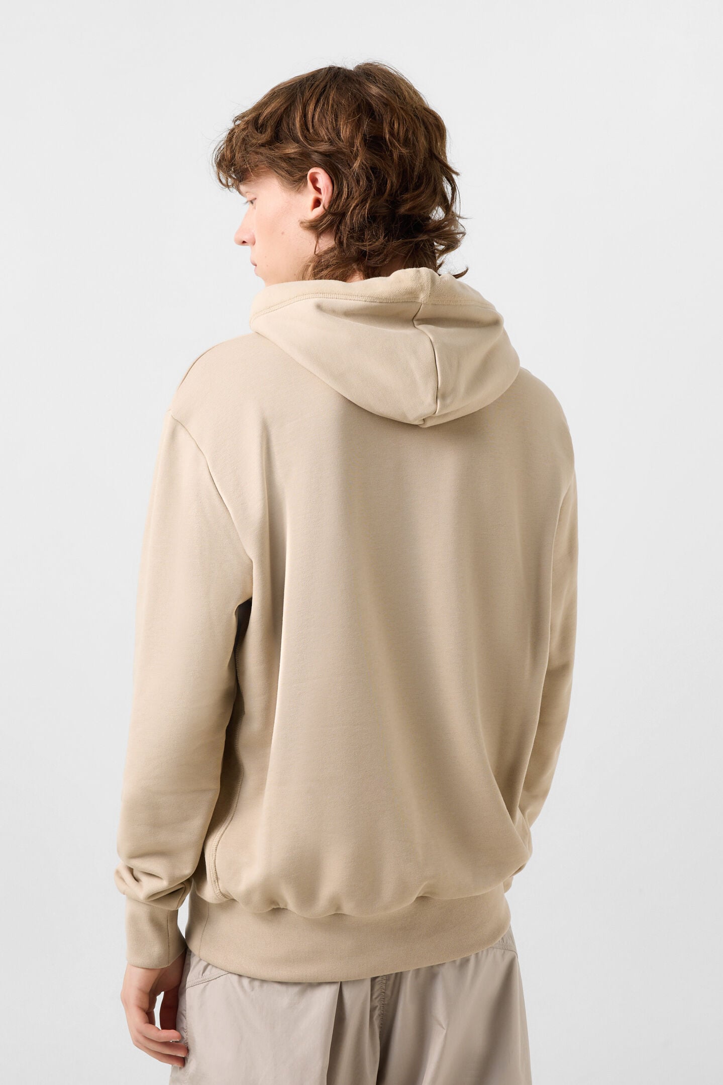 Kristan cotton hoodie Beige