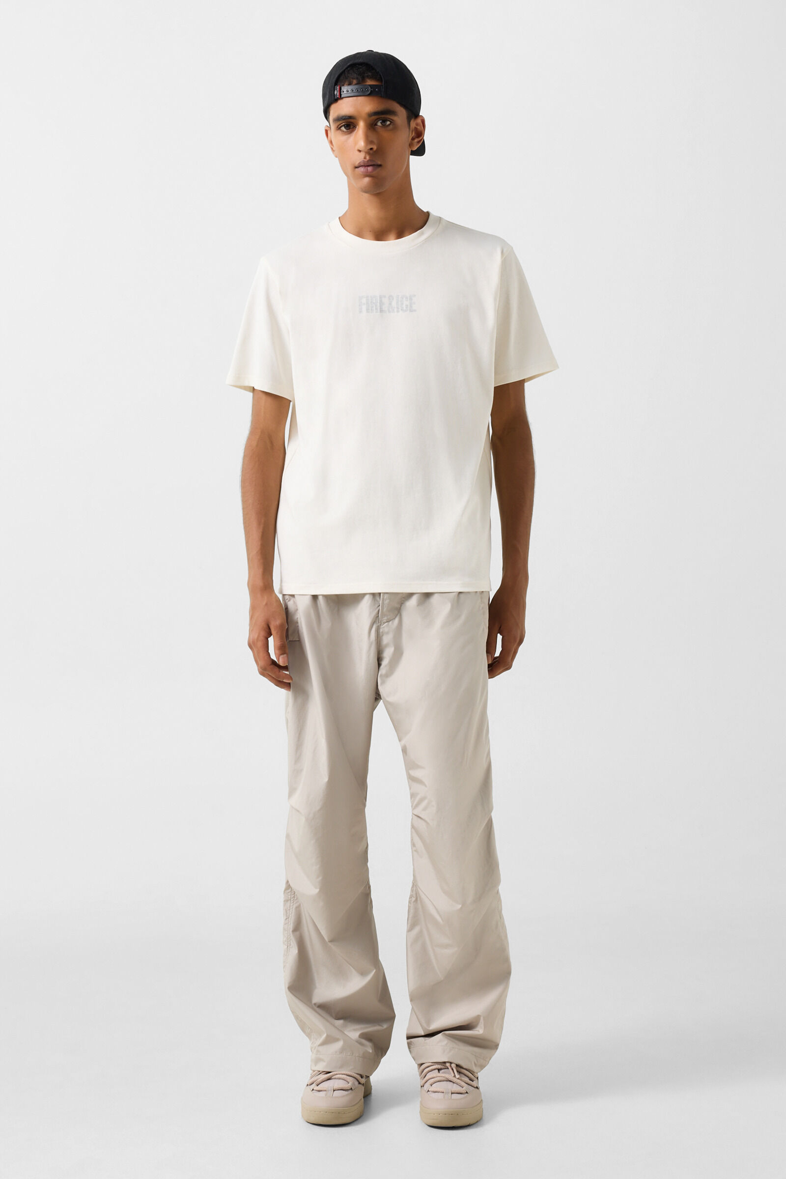 Baumwoll-T-Shirt Mick Off-White
