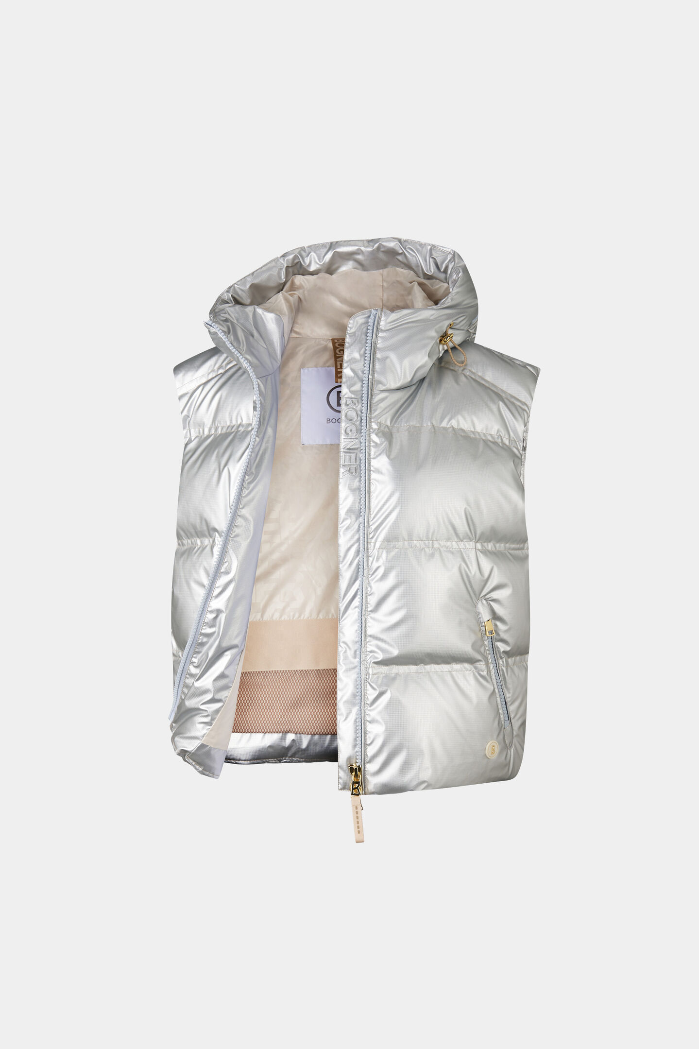 Livy down waistcoat silver
