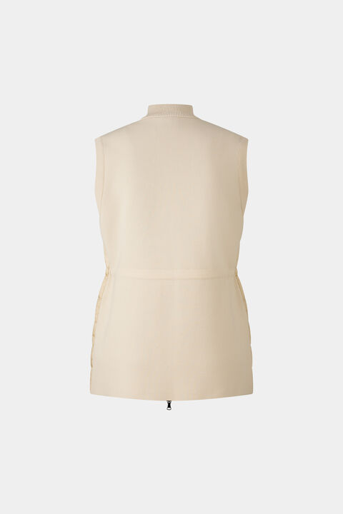 Arina knitted and quilted vest Beige Arina knitted and quilted vest Beige