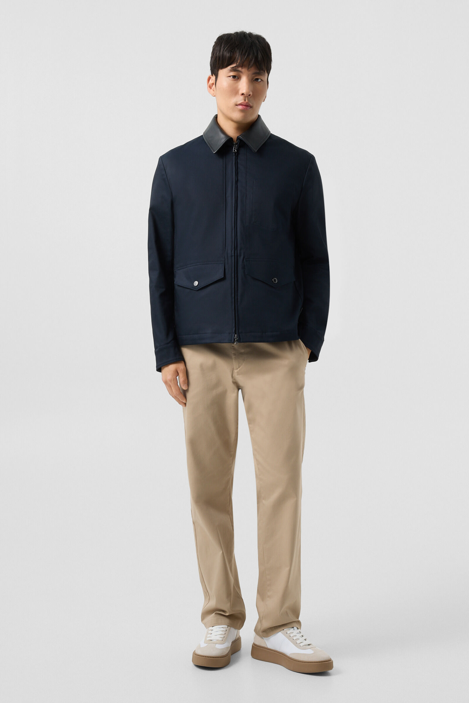 Twill jacket Mirco Navy blue