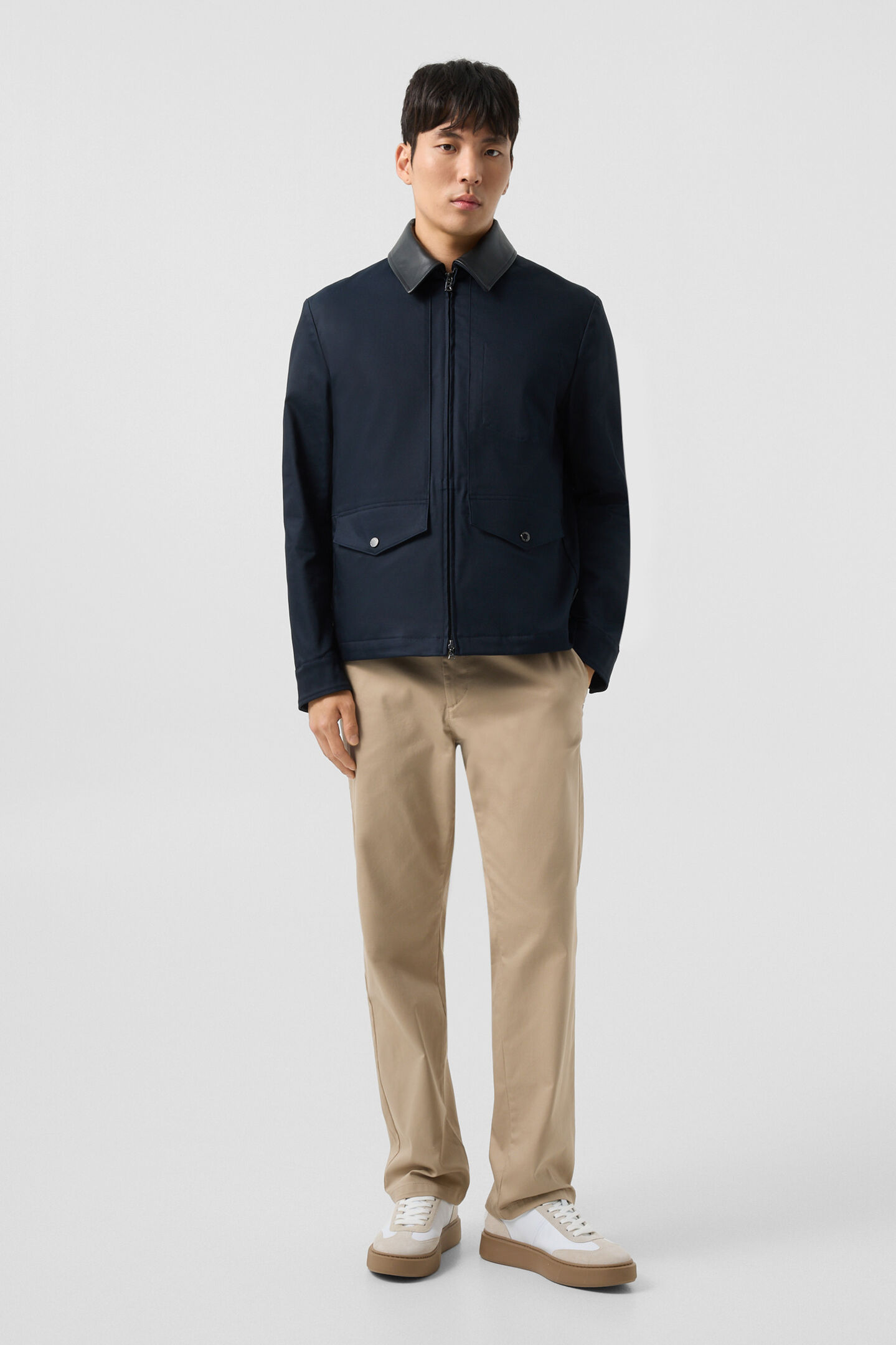 Twill jacket Mirco Navy blue