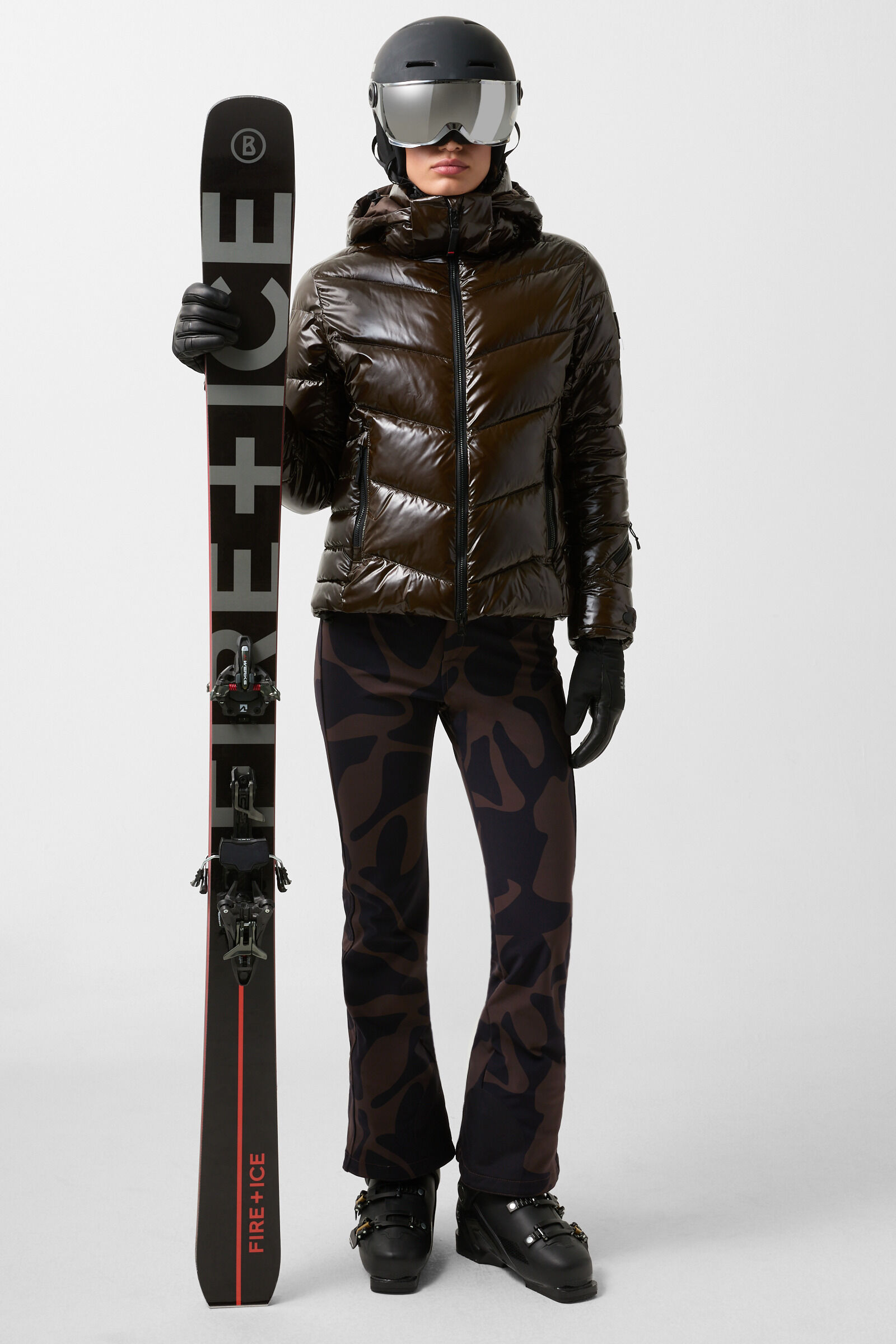 Skihose Ireen Chocolate/Schwarz