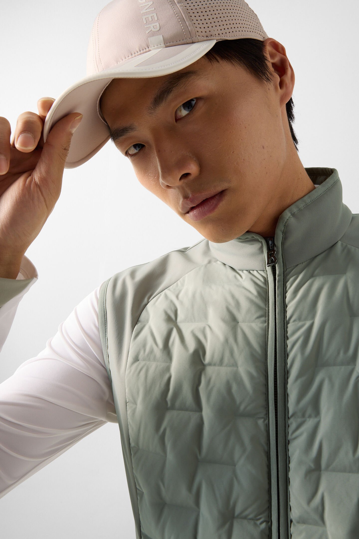 Dane hybrid waistcoat Eucalyptus