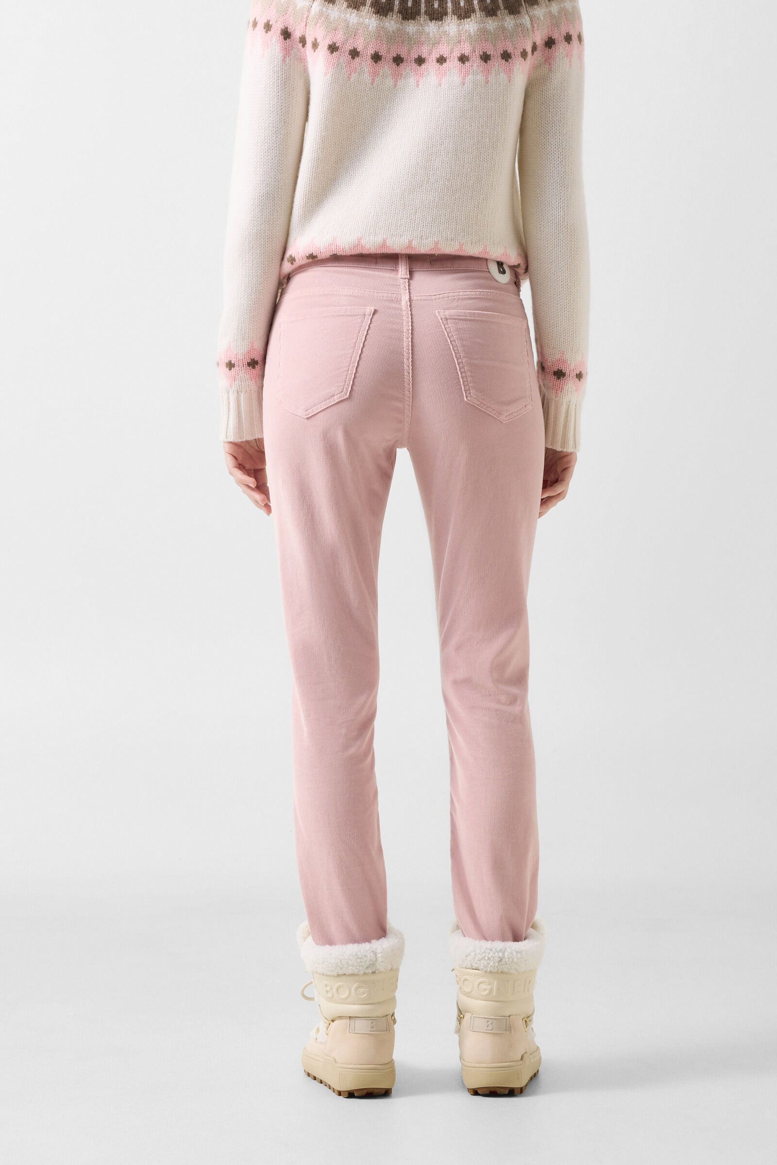 Julie corduroy trousers Ros&eacute;