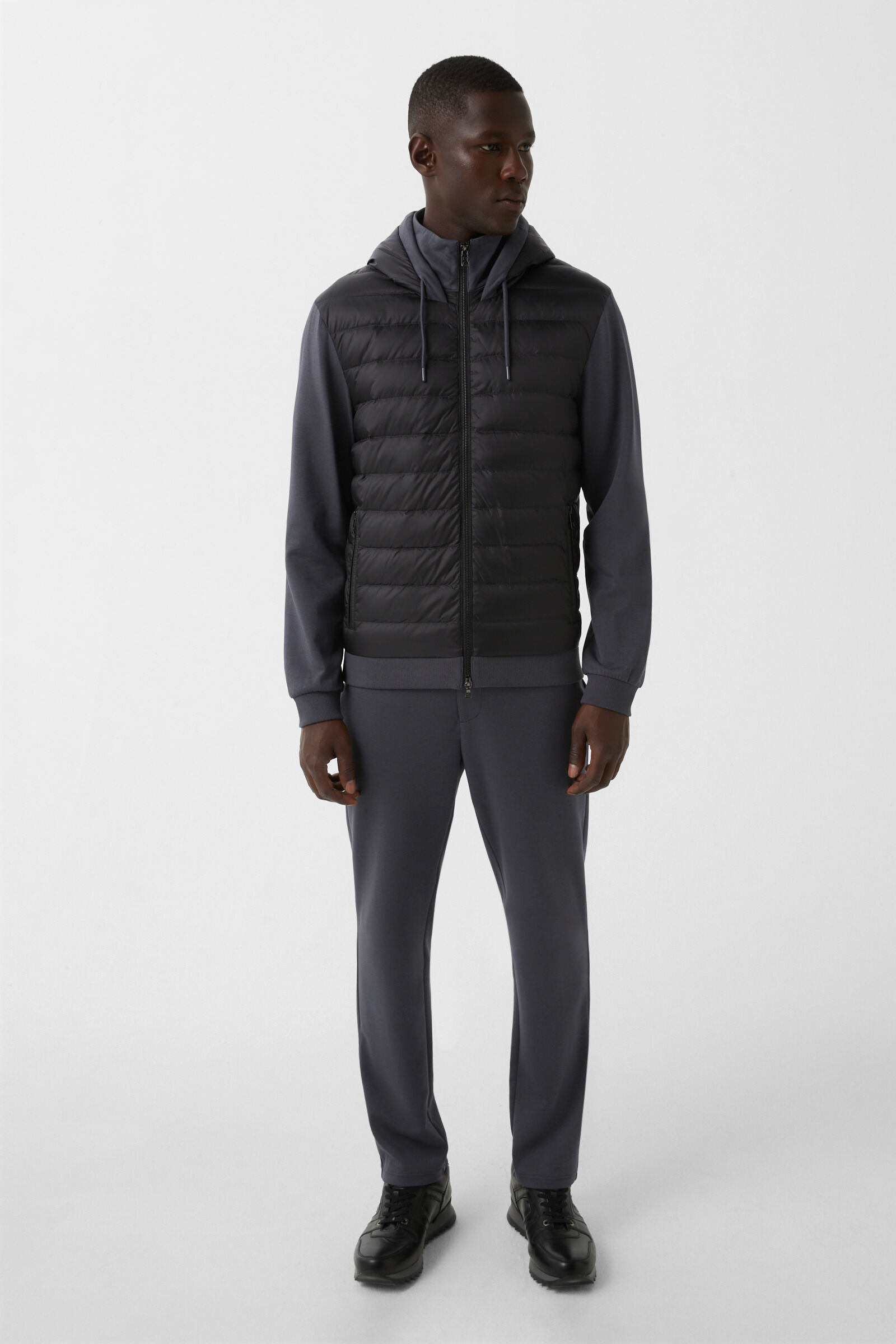 Veste de sweat hybride Sven Anthracite