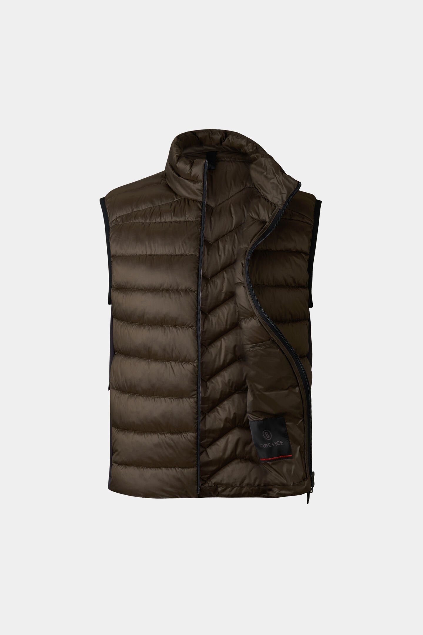 Homer quilted waistcoat Chocolate