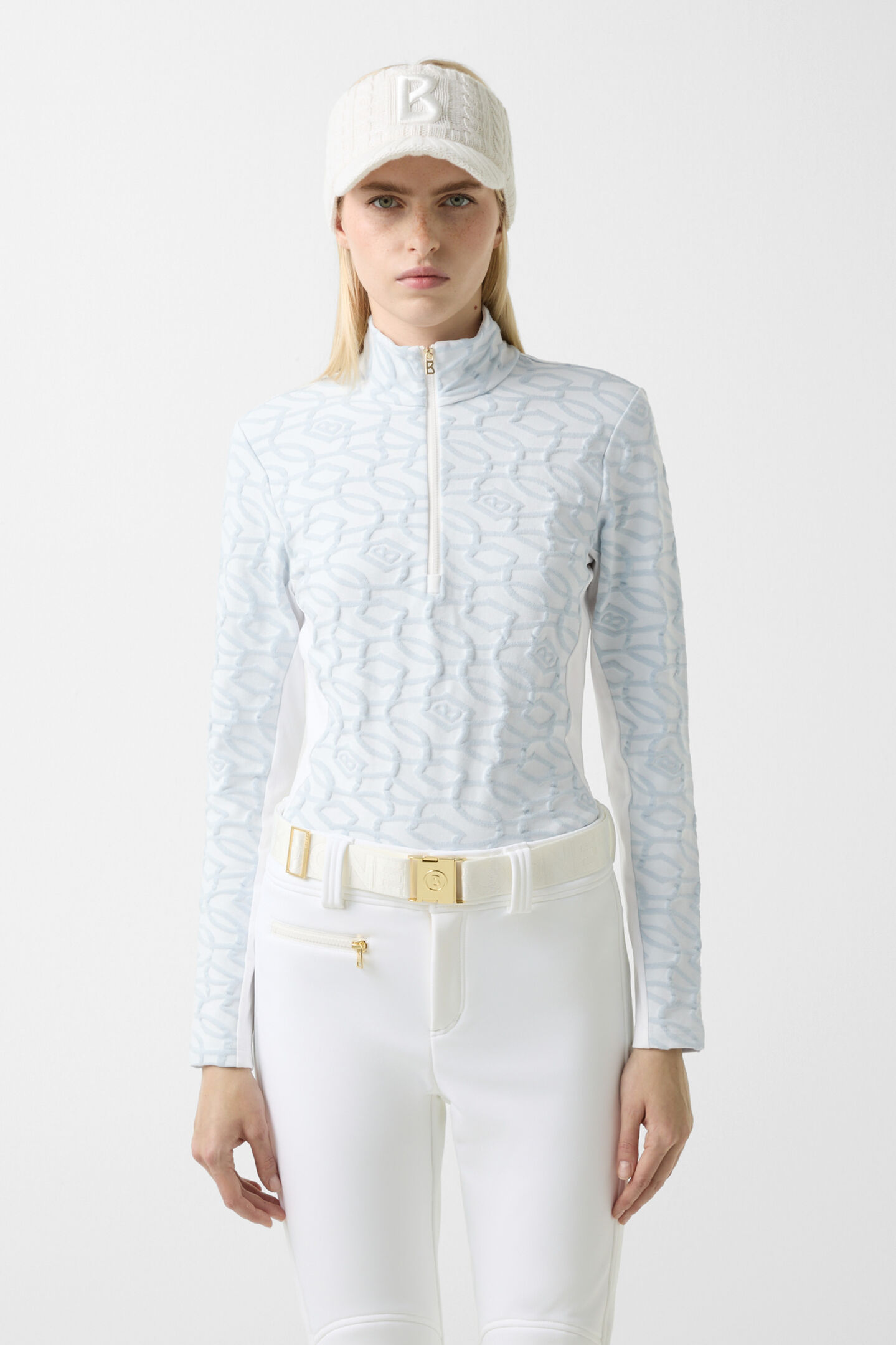 Jacquard first layer Jasmina Light blue/white