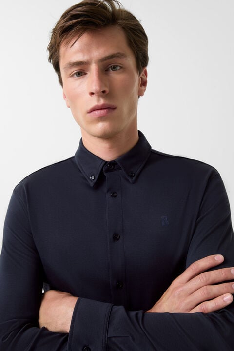 Jersey-Hemd Franz Navy-Blau Jersey-Hemd Franz Navy-Blau