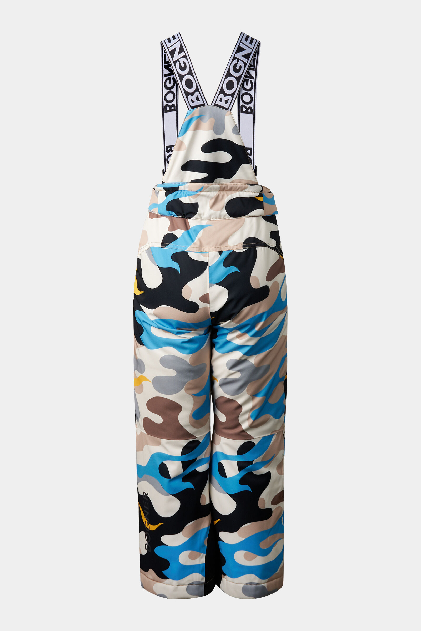 Yuki children's ski trousers Beige/Blue/Black