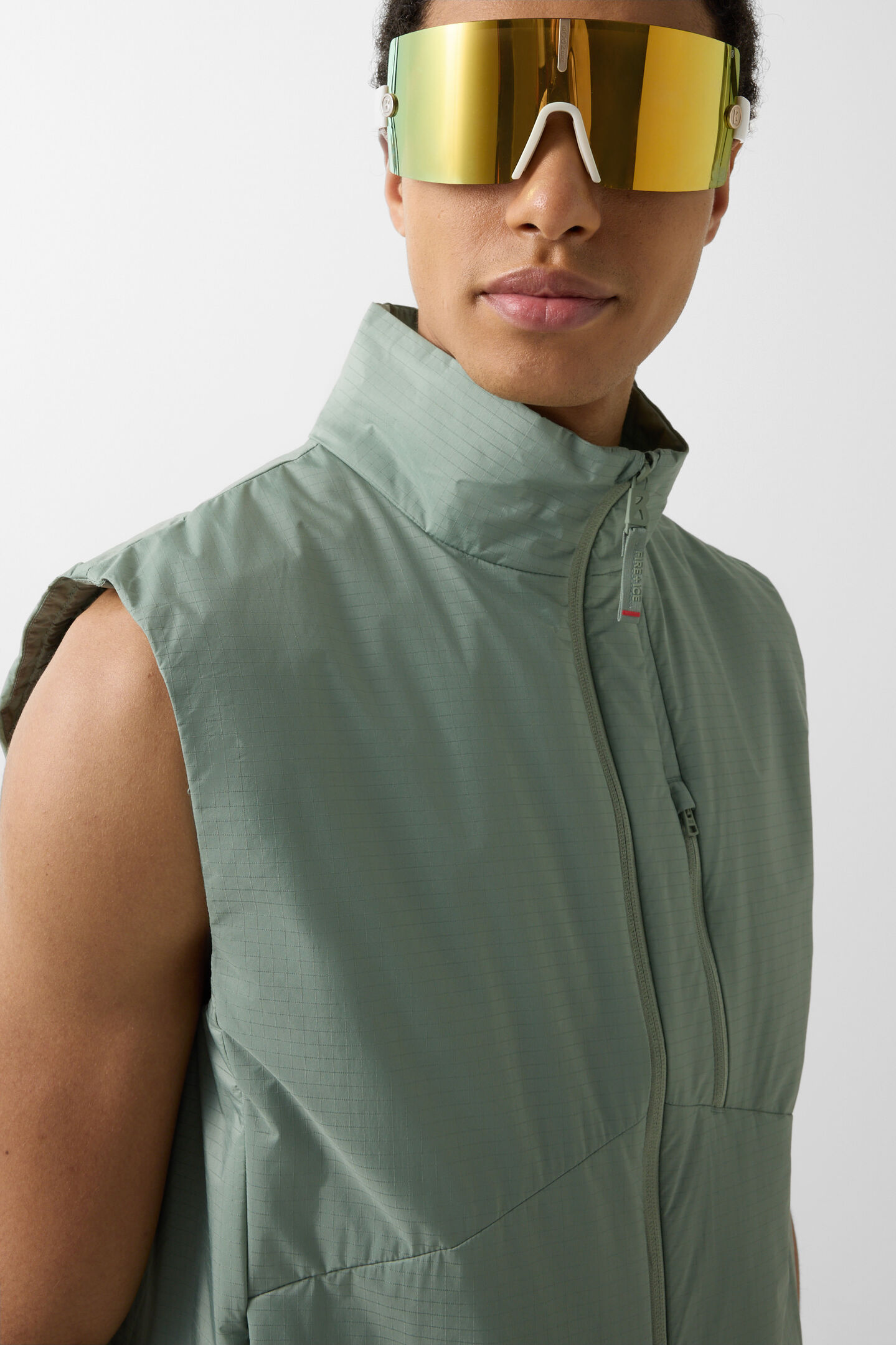 Jared lightweight waistcoat Eucalyptus