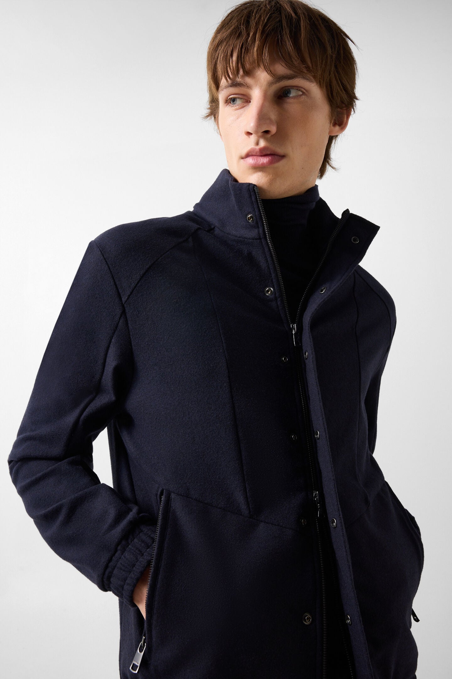Bradley Flannel Jacket Navy