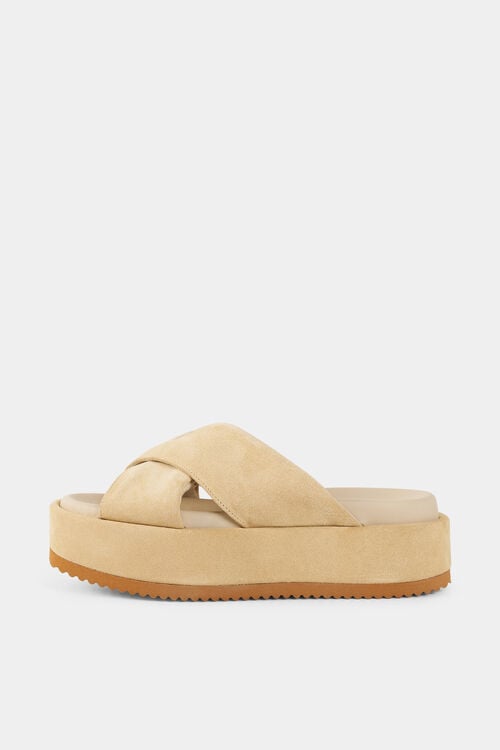 Sorrento platform sandals Beige