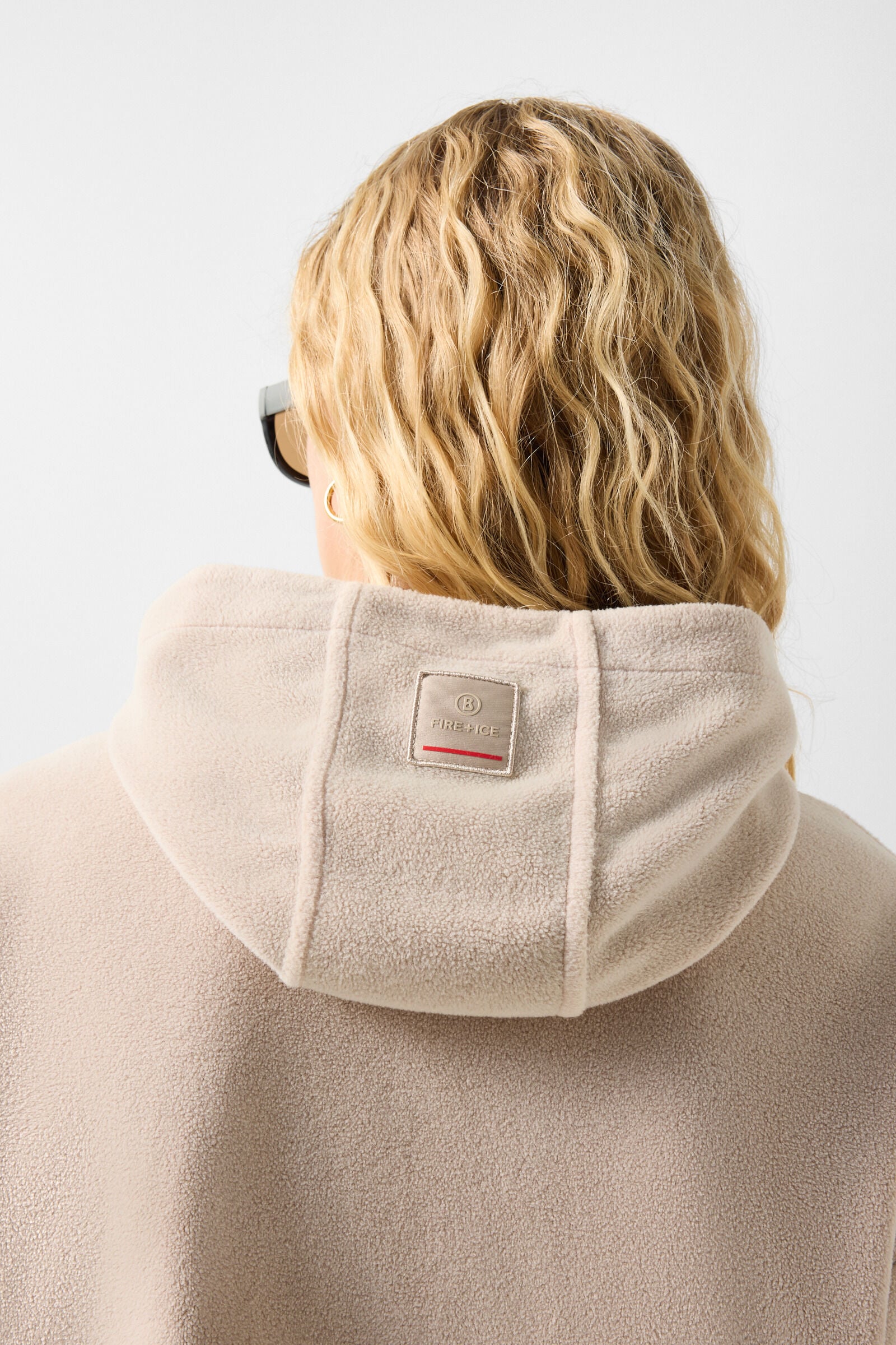 Iva Mid-Layer Fleece Hoodie Beige