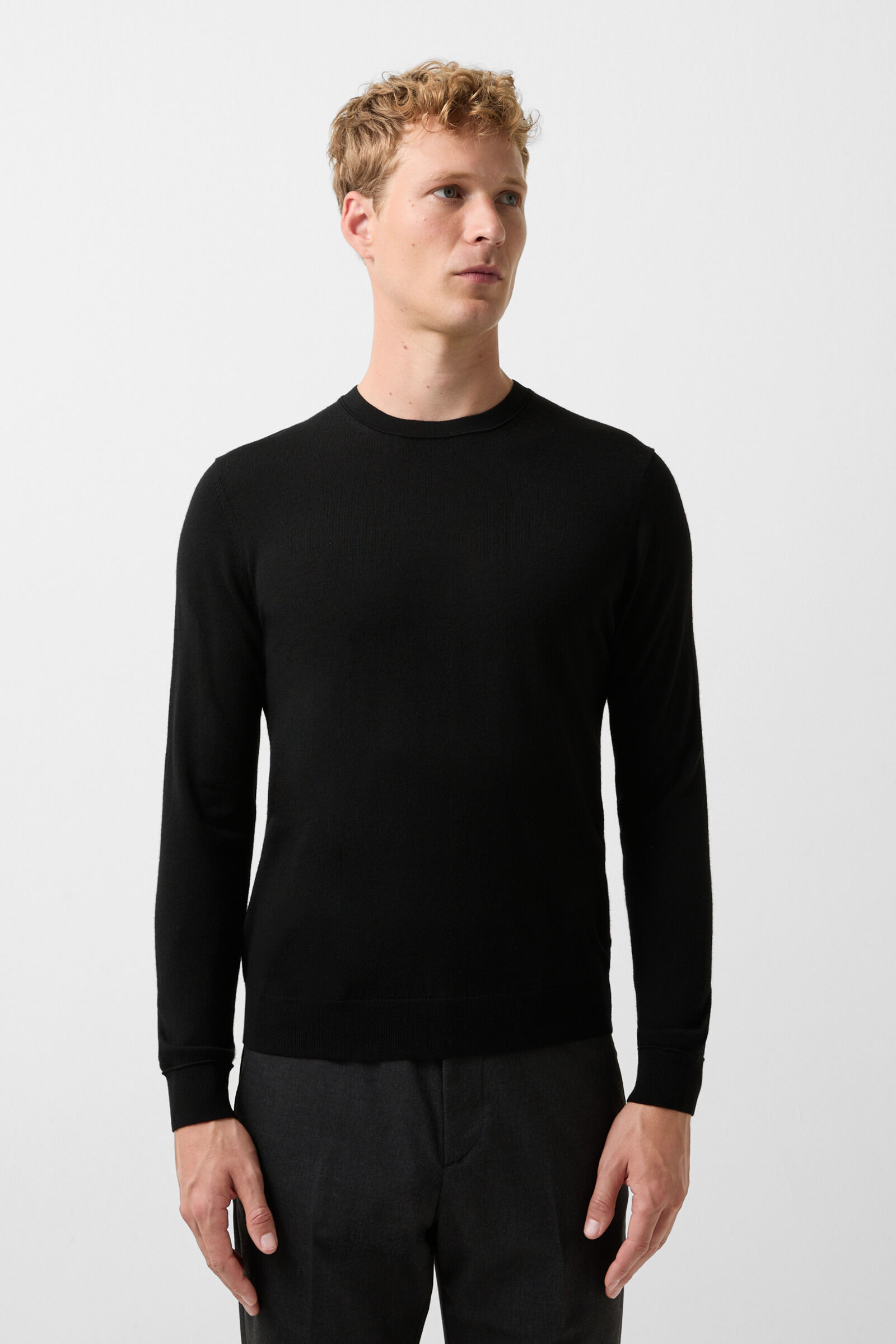 Fine knit pullover Ole Black