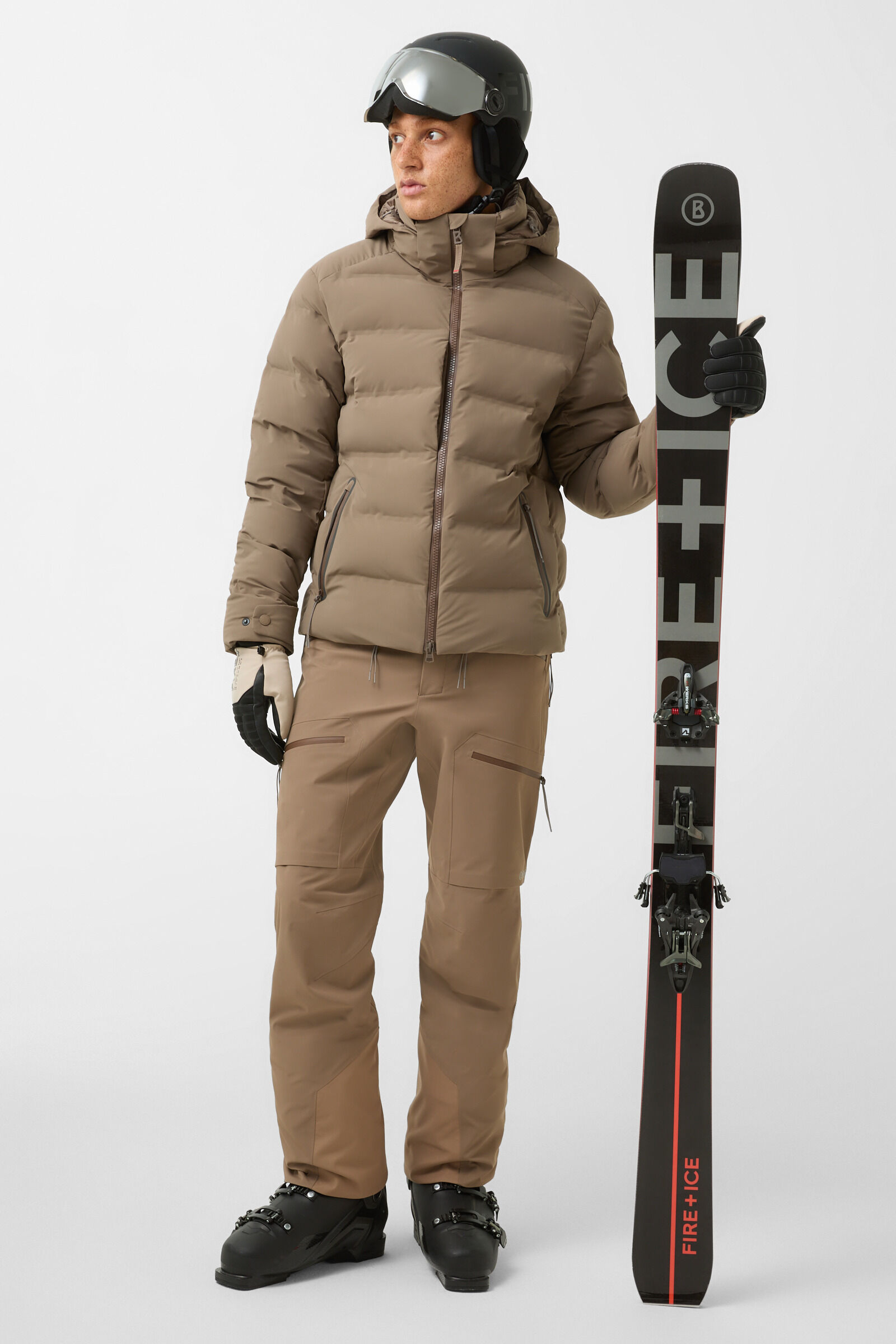 Tec-Luka ski jacket Caramel