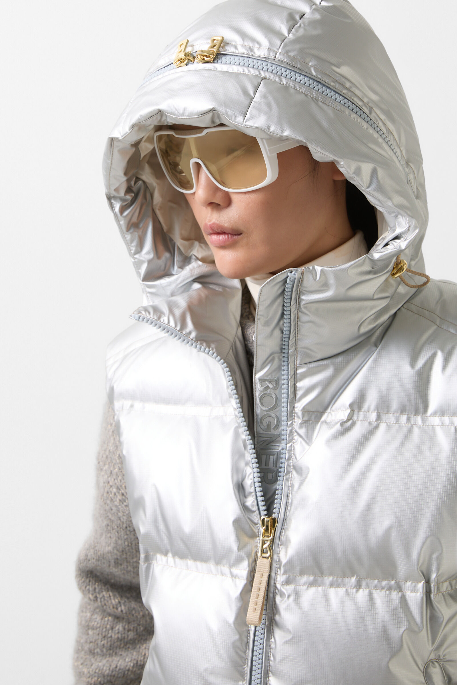 Livy down waistcoat silver