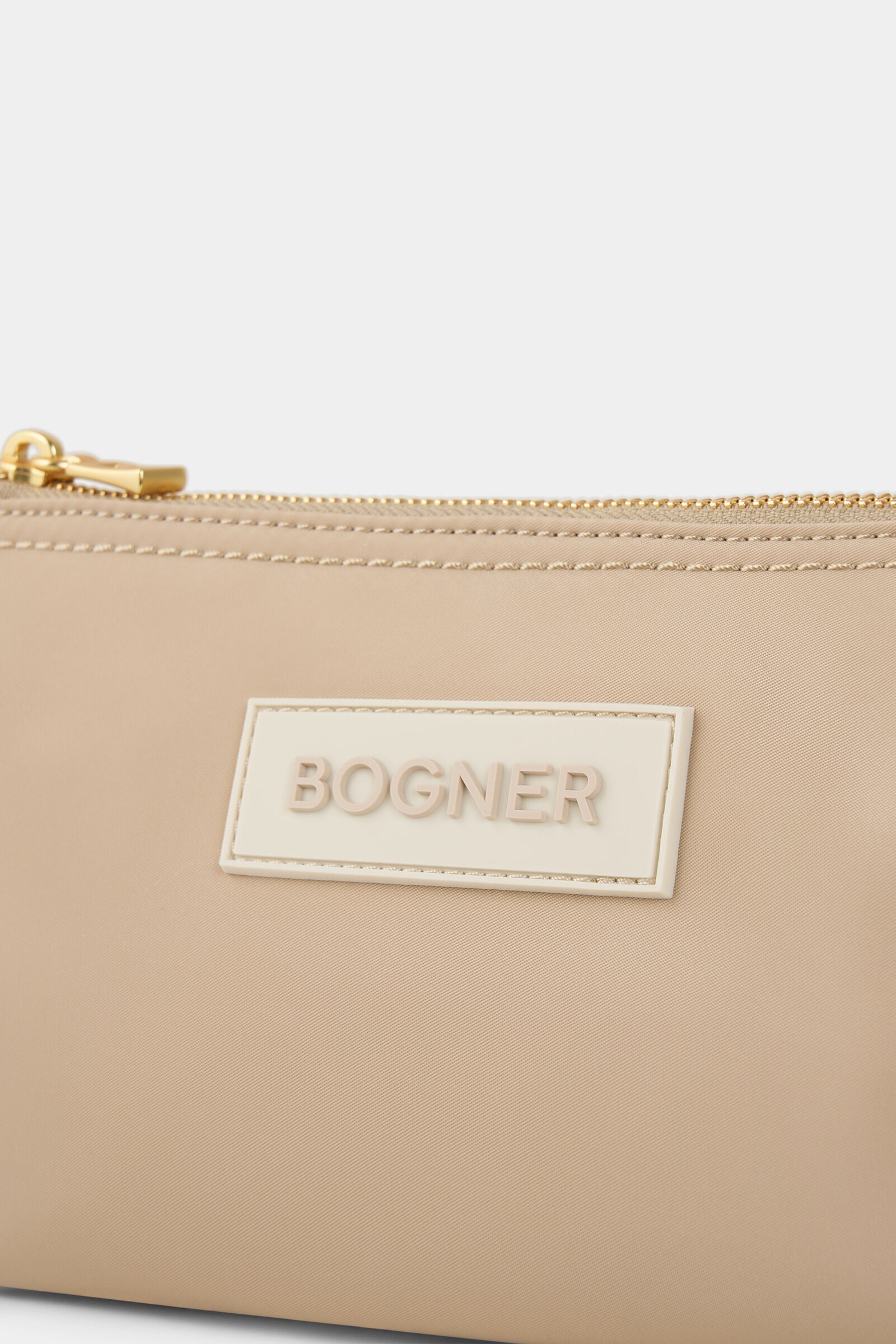 Schultertasche Saxon Taja Beige