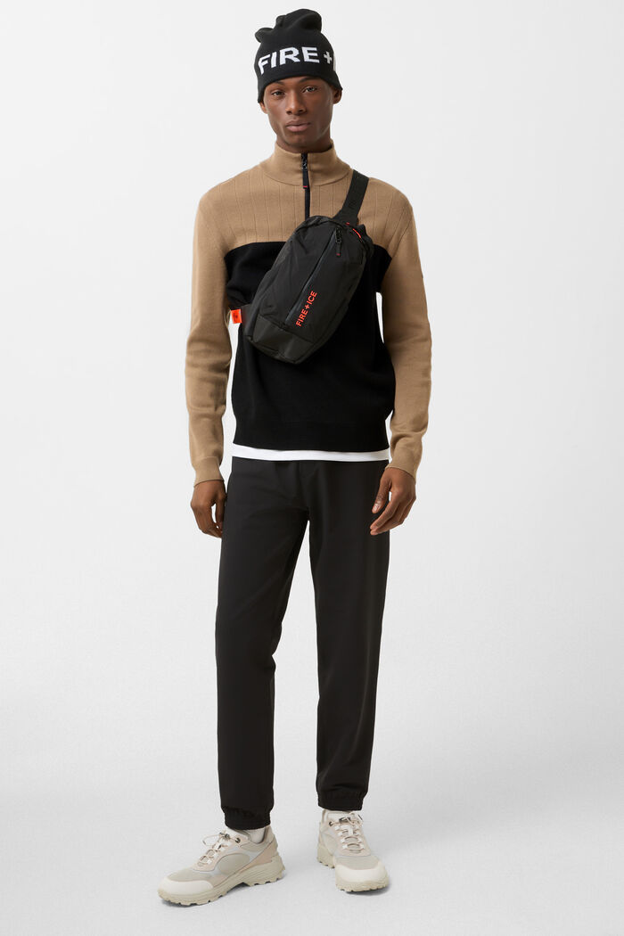 Andrian knitted troyer Caramel/black Andrian knitted troyer Caramel/black