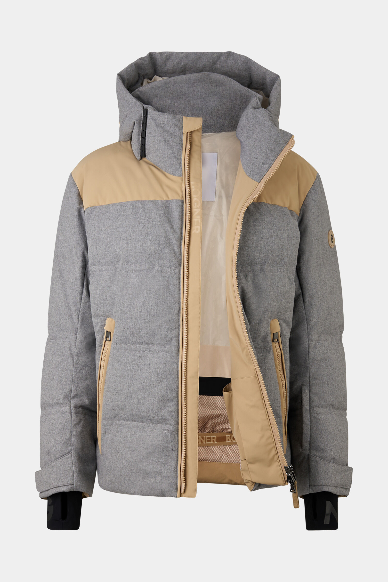 Wali down ski jacket Grey/beige