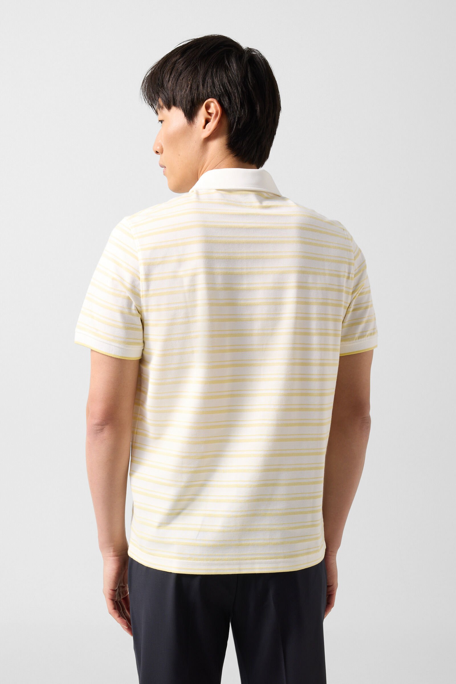 Timo polo shirt Yellow/Off-White