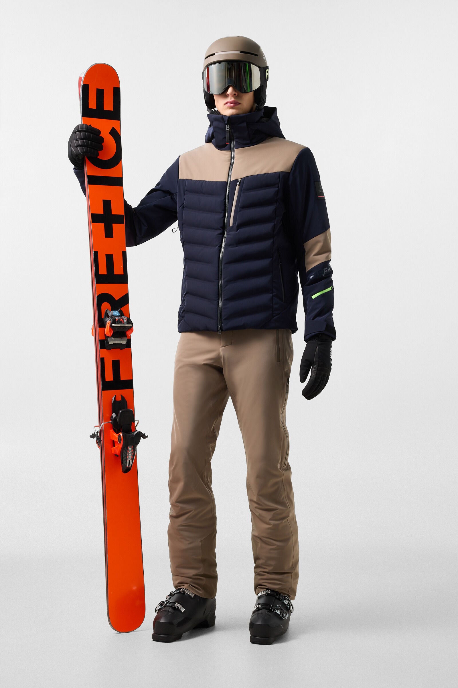 Radek Ski Jacket Navy/Taupe