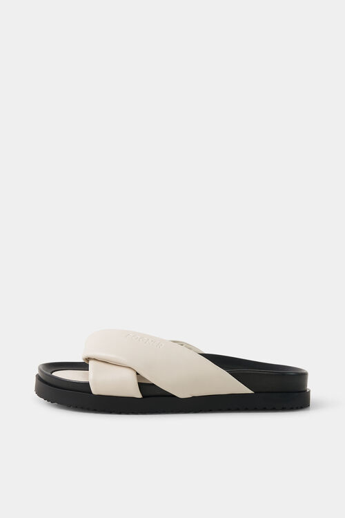 Sandalen Sirolo Creme/Schwarz