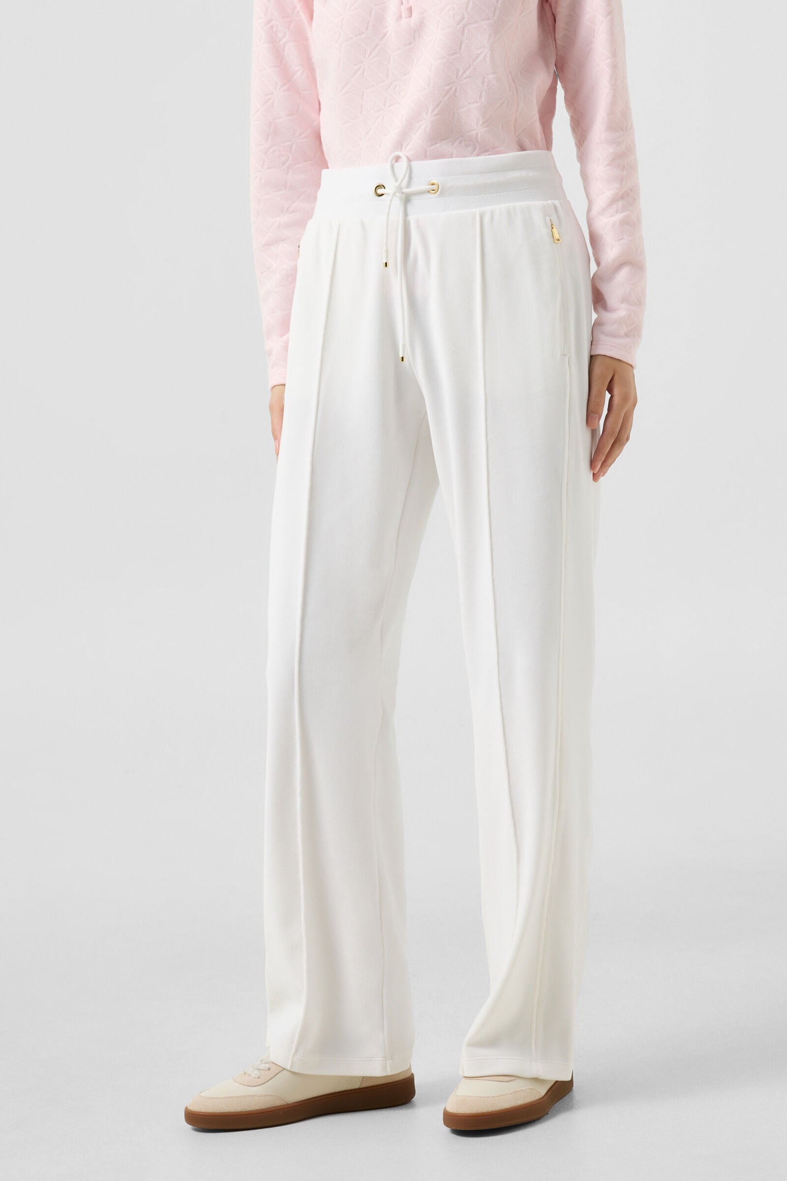 Pantalon de samedi Felice Blanc cass&eacute;