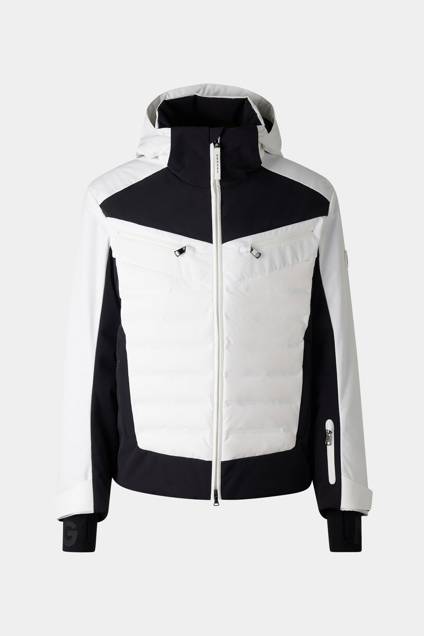 Feliks down ski jacket White/black