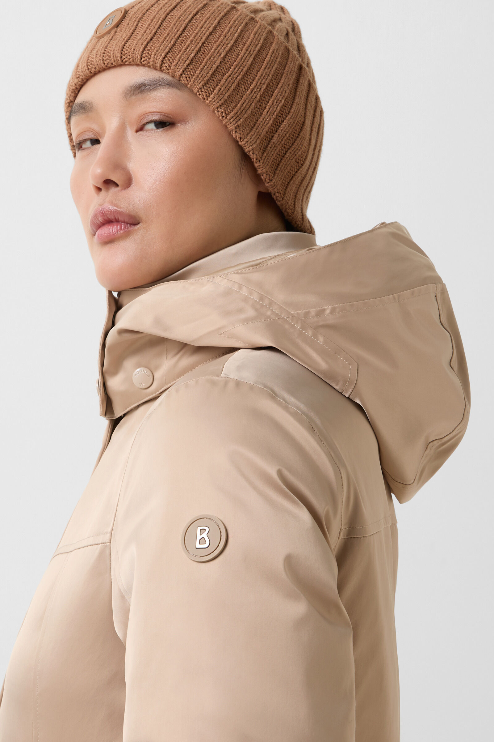 Lynn down coat Beige