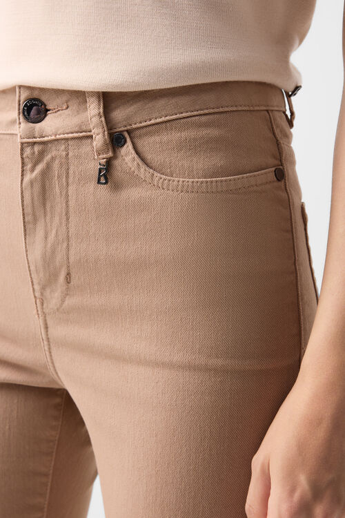 Flared fit jeans Devin Camel