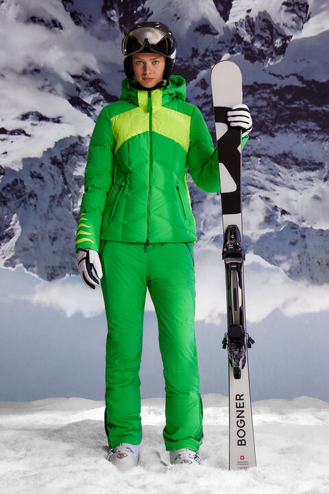 BOGNER Sport Ski Look Della Green Yellow for women