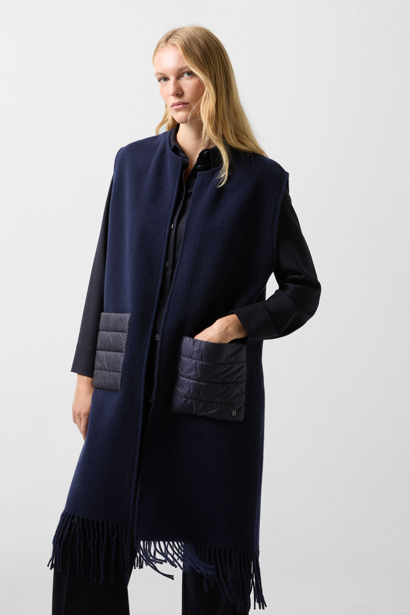 Nera waistcoat Navy blue