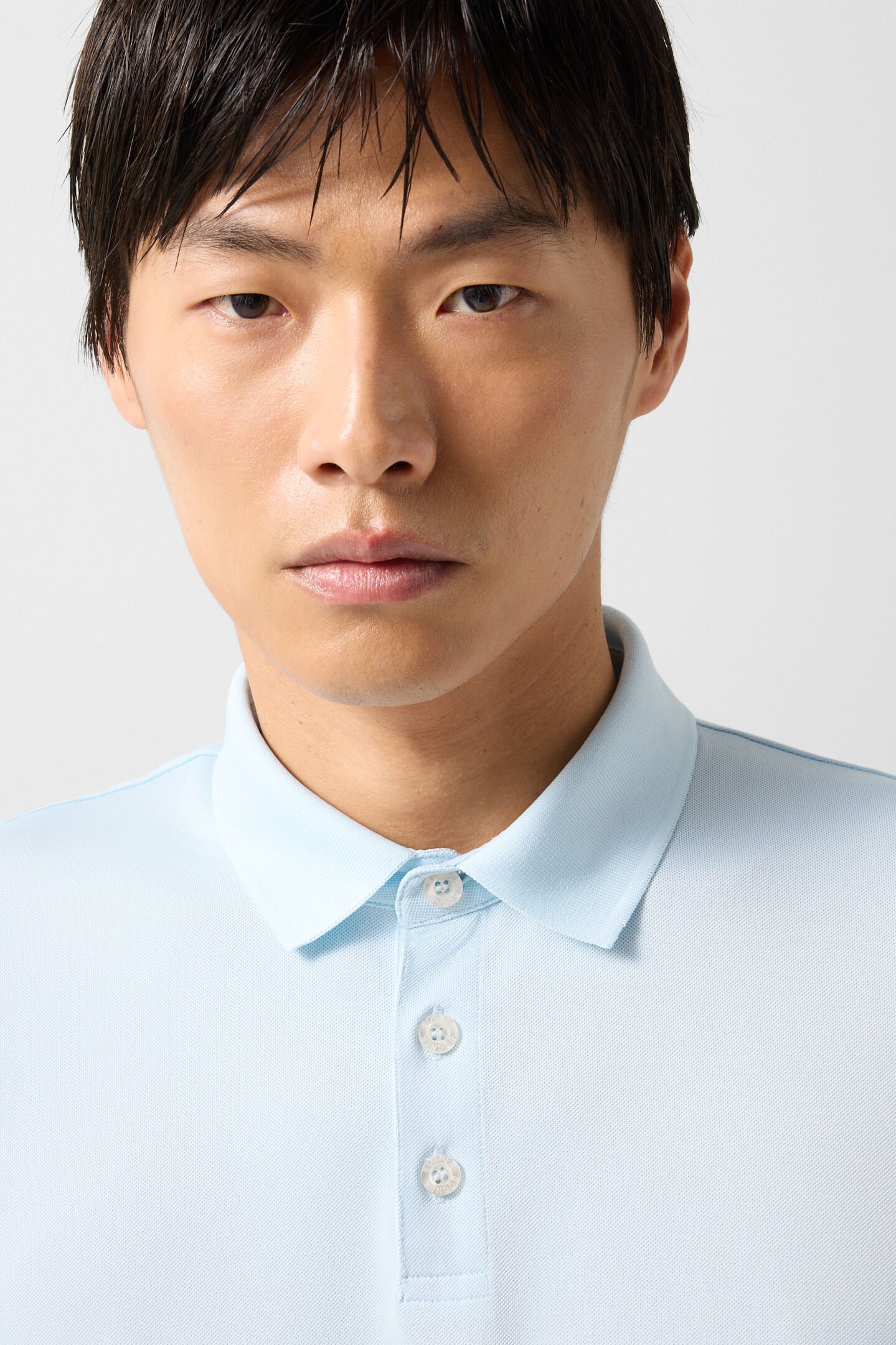 Daniel functional short-sleeved top Light blue