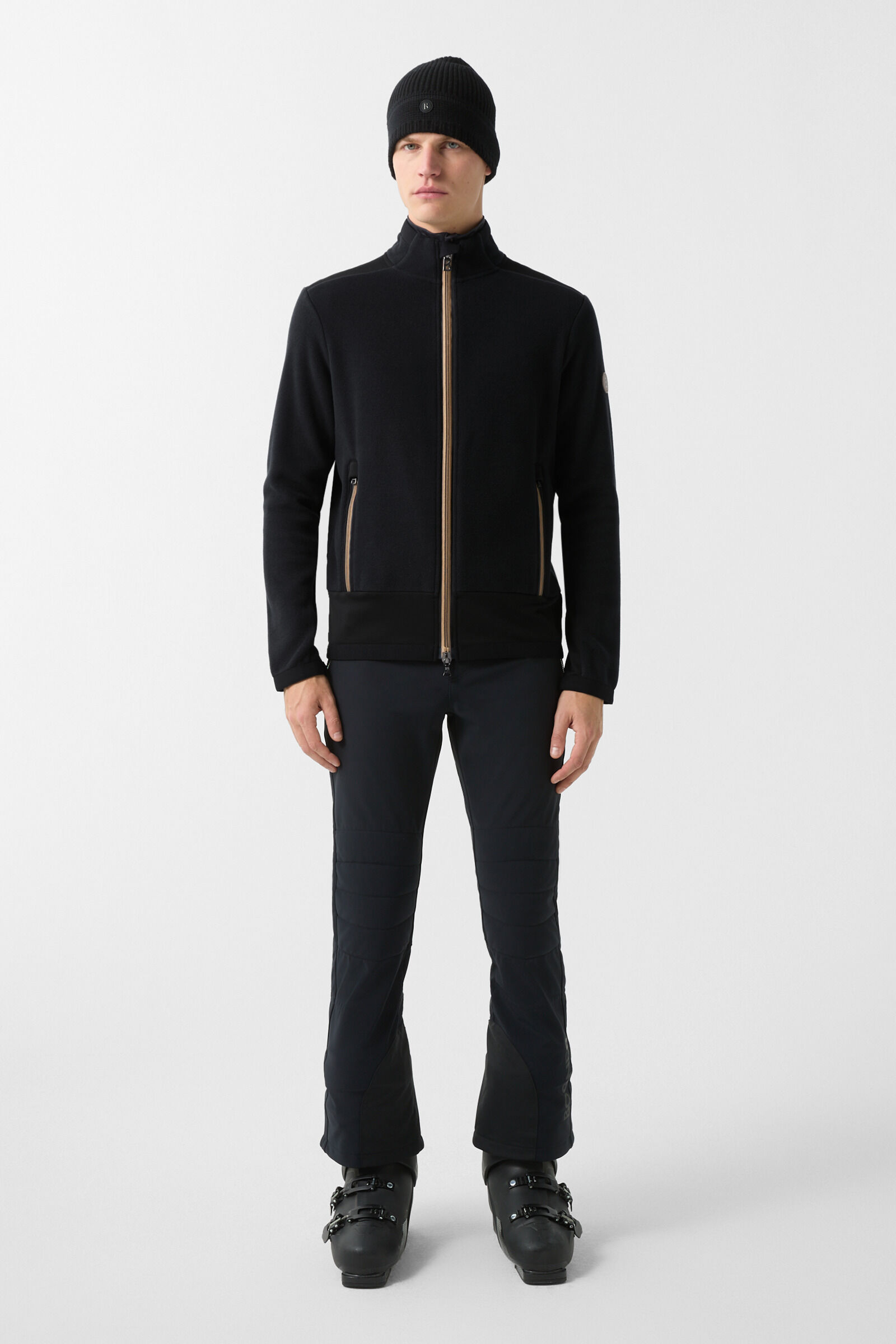 Midlayer en polaire Fabio Noir