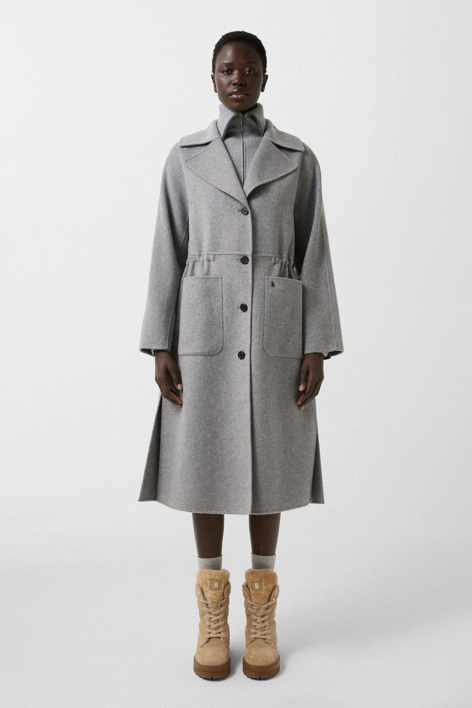 Imani wool coat Gray
