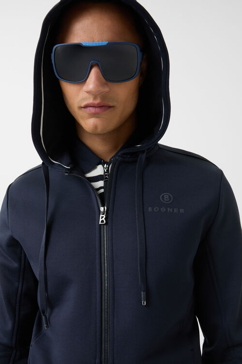 Sweatjacke Berto Navy-Blau
